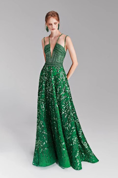 Sleeveless Embroidered Gown Sleeveless Embroidered Gown