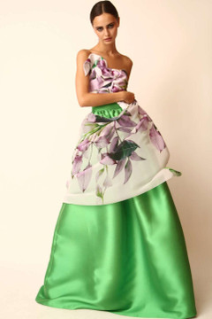 Strapless Top and Mikado Skirt
