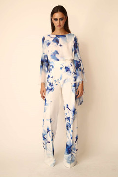Chiffon Blouse with Trousers Chiffon Blouse with Trousers