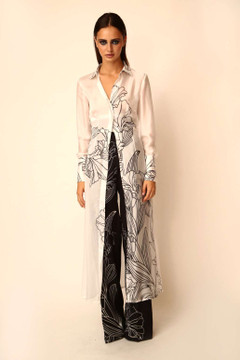 Satin Shirt with Trousers Satin Shirt with Trousers