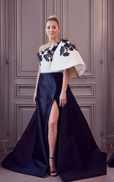 Cape Sleeve Slit Gown Cape Sleeve Slit Gown