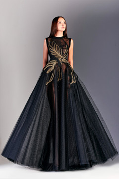 Tulle and Lace Gown