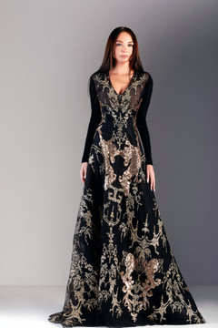 Lace Long Sleeve Gown Lace Long Sleeve Gown