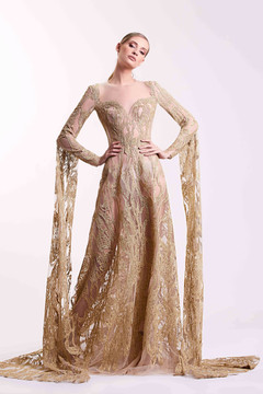 Gold Lace Gown