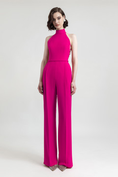 Halter-Cut Neckline Jumpsuit Halter-Cut Neckline Jumpsuit