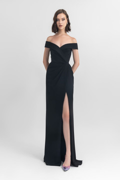 Off Shoulder Slim-Cut Gown