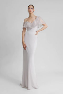 Asymmetrical Neckline Dress