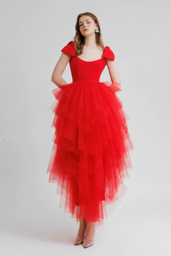 Sleeveless Dress with Layered Skirt Sleeveless Dress with Layered Skirt