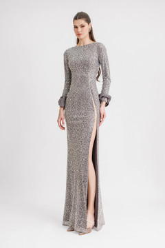 High Side Slit Slim-Cut Gown