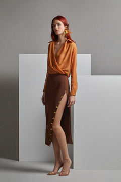 SHIRO Shirt & Midi Skirt SHIRO Shirt & Midi Skirt