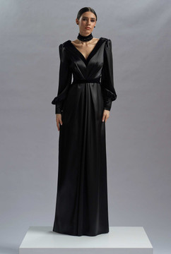 Satin and Velvet Hera Gown Satin and Velvet Hera Gown