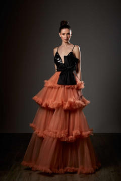 Tiered A-Line Gown Tiered A-Line Gown