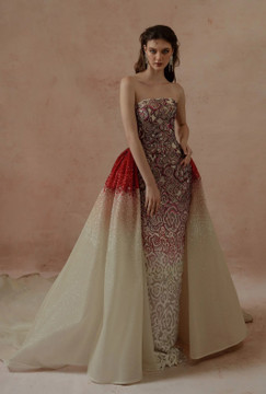 Strapless Gown with Detachable Skirt Strapless Gown with Detachable Skirt