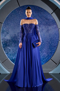 Beaded Mousseline Gown Beaded Mousseline Gown