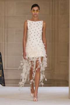 Laser Petal Fringe Dress Laser Petal Fringe Dress