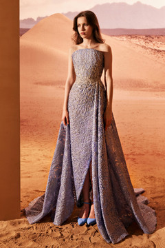 Organza Jacquard Corset Gown Organza Jacquard Corset Gown