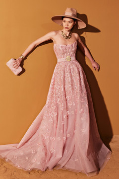 A-Line Strapless Tulle Gown A-Line Strapless Tulle Gown