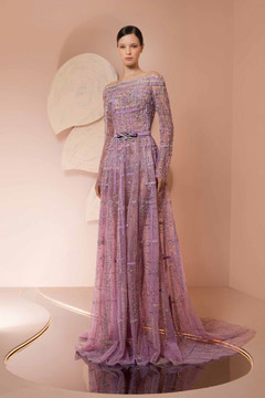 Fully-Beaded A-Line Gown Fully-Beaded A-Line Gown