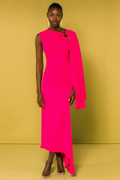 Draped Sleeve Maldivas Dress