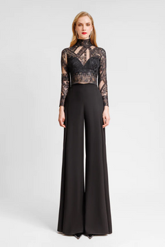 Patterned Top with Pants