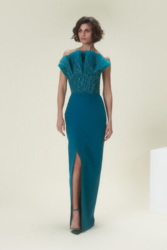 Structured Embellished Gown Structured Embellished Gown