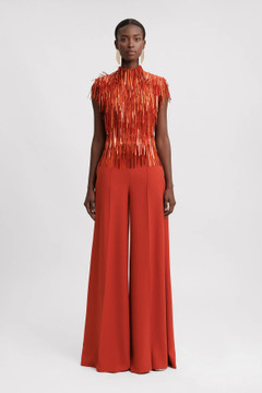 Beaded High-Collar Set