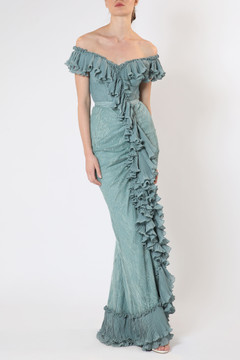 Dantel-Chiffon Gown