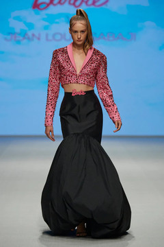 Crystal Embroidered Jacket and Taffeta Skirt Crystal Embroidered Jacket and Taffeta Skirt