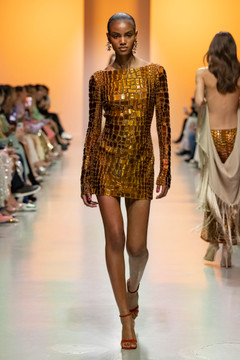 Beaded Tulle Sleeved Dress Beaded Tulle Sleeved Dress