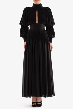 Pleated Crepe Dress Pleated Crepe Dress