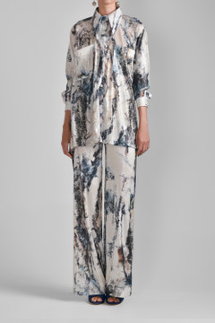 Sequin Muslin Shirt with Pants