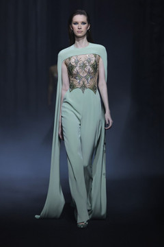 Cr?pe Jumpsuit with Shawl Cr?pe Jumpsuit with Shawl