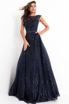 Sequin Embellished A-Line Gown Sequin Embellished A-Line Gown