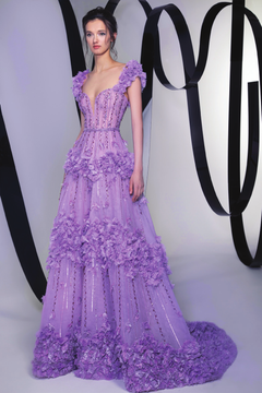 Floral Embellished Gown Floral Embellished Gown