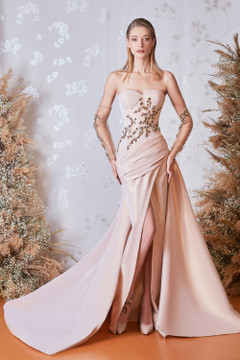 Strapless Embellished Gown Strapless Embellished Gown