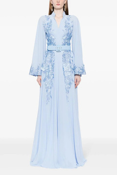 Crepe Georgette Embroidered Kaftan Crepe Georgette Embroidered Kaftan