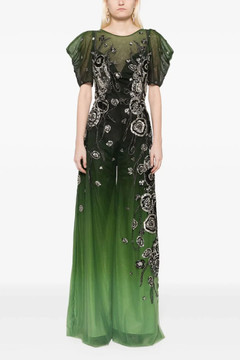 Gradient Print Tulle Jumpsuit