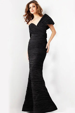 Off the Shoulder Crinkled Gown Off the Shoulder Crinkled Gown