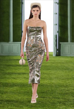 Metallic Sequin Midi Dress Metallic Sequin Midi Dress