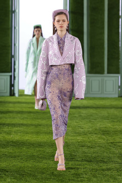 Cropped Crepe Jacket with Tulle Dress Cropped Crepe Jacket with Tulle Dress