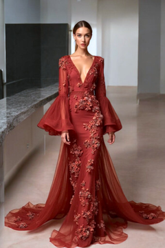 Bell Sleeved Gown