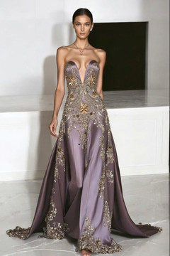 Plunging Strapless Gown Plunging Strapless Gown