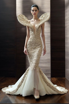 Structured Trumpet Gown Structured Trumpet Gown