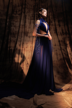 Hand Pleated Fringe Gown Hand Pleated Fringe Gown