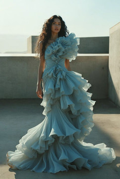 Fully- Ruffled Gown Fully- Ruffled Gown