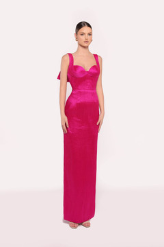 Merivia Taffeta Column Gown Merivia Taffeta Column Gown