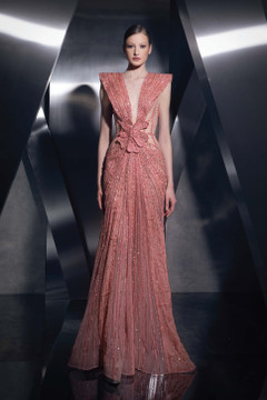 Cap-Sleeve Flared Gown Cap-Sleeve Flared Gown