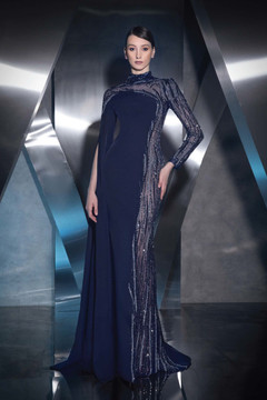 Asymmetrical Embellished Gown Asymmetrical Embellished Gown