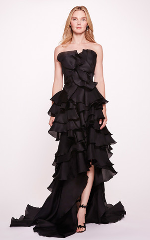 Sleeveless  Ruffled Gown