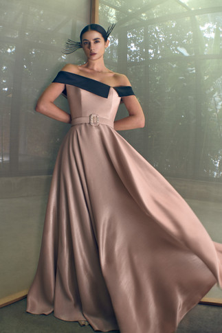Clover Off Shoulder Gown